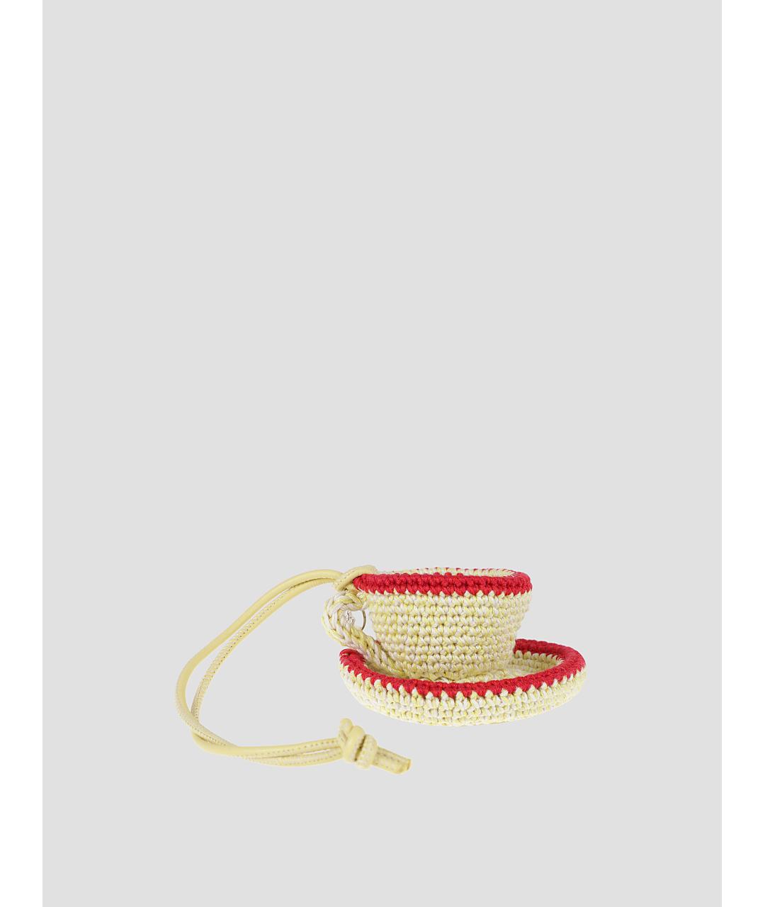 J.W.ANDERSON Бежевый брелок, фото 2