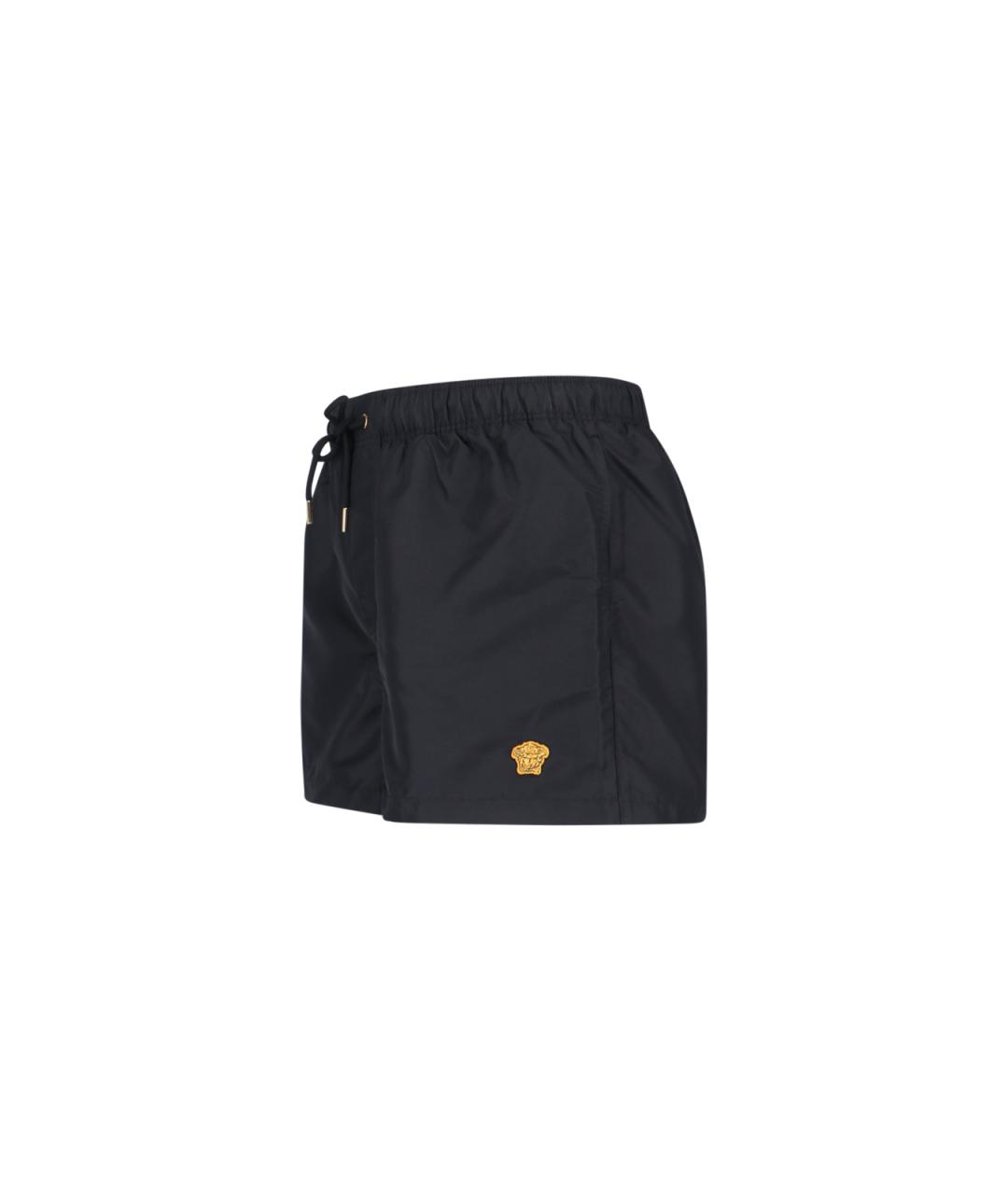 VERSACE Черные полиэстеровые плавки, фото 3