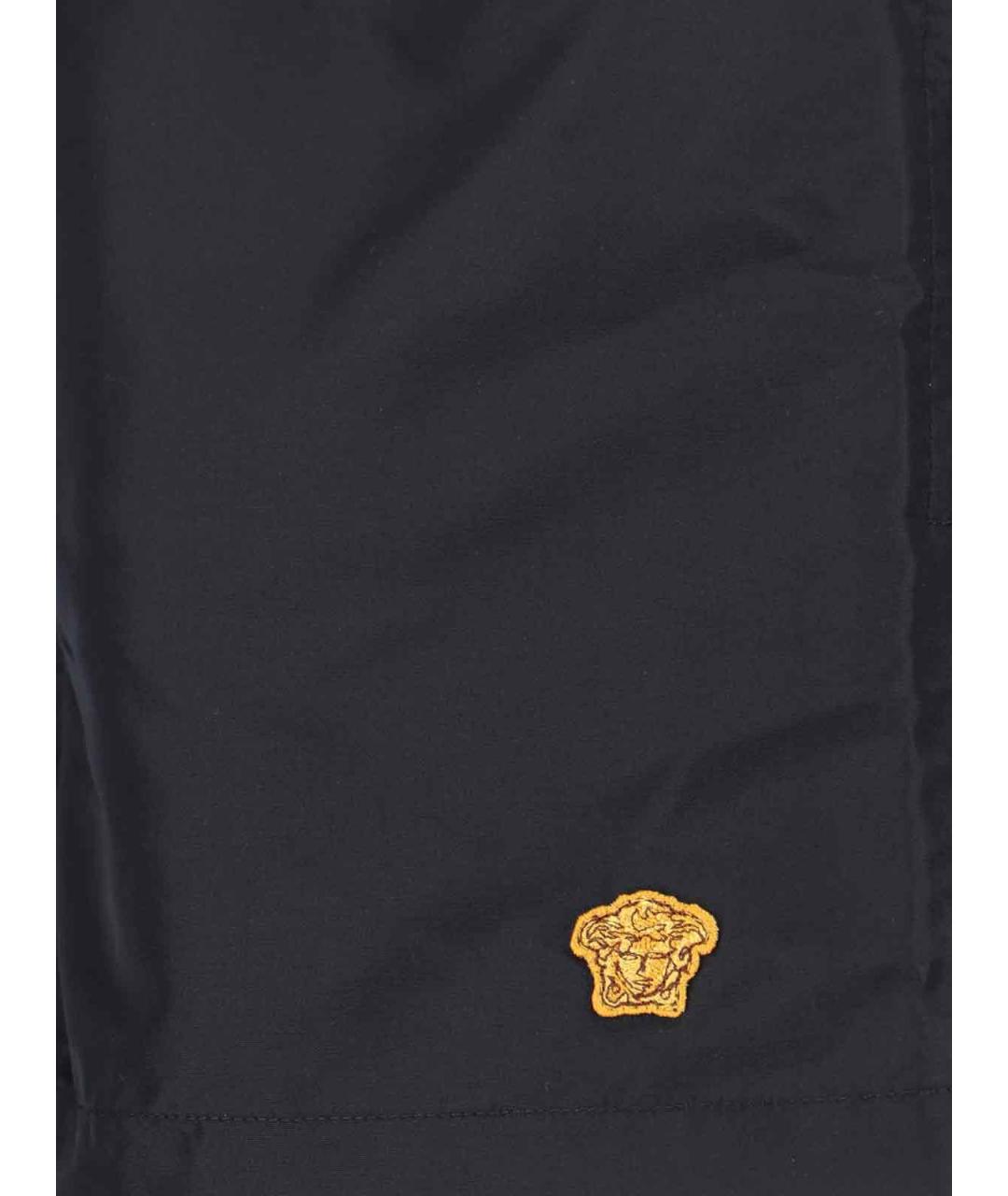 VERSACE Черные полиэстеровые плавки, фото 4