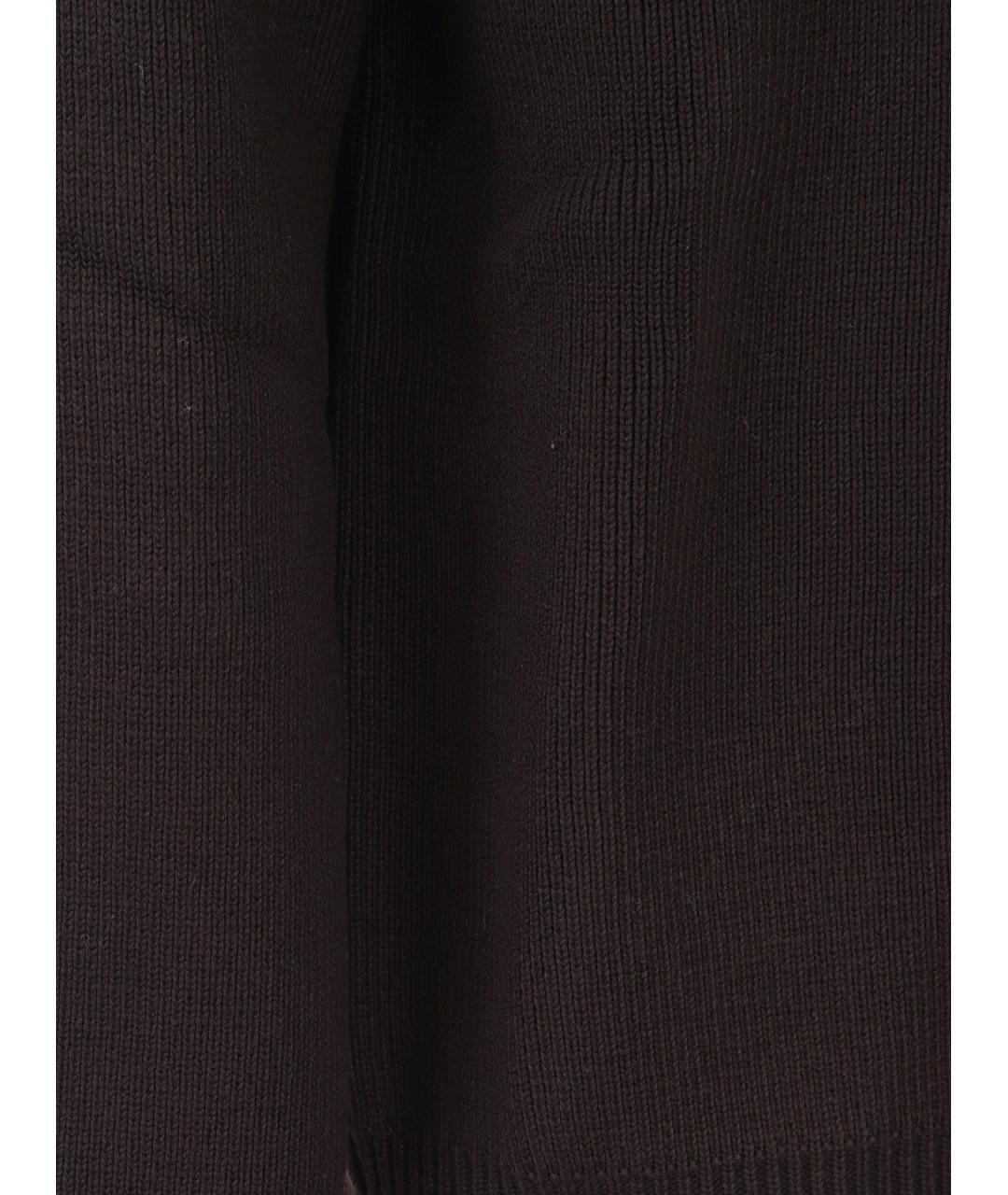 GOLDEN GOOSE DELUXE BRAND Коричневый хлопковый джемпер / свитер, фото 3