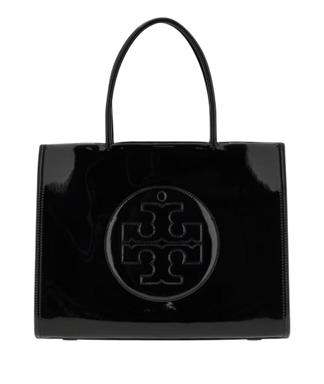 TORY BURCH Черная сумка тоут из искусственной кожи, фото 1