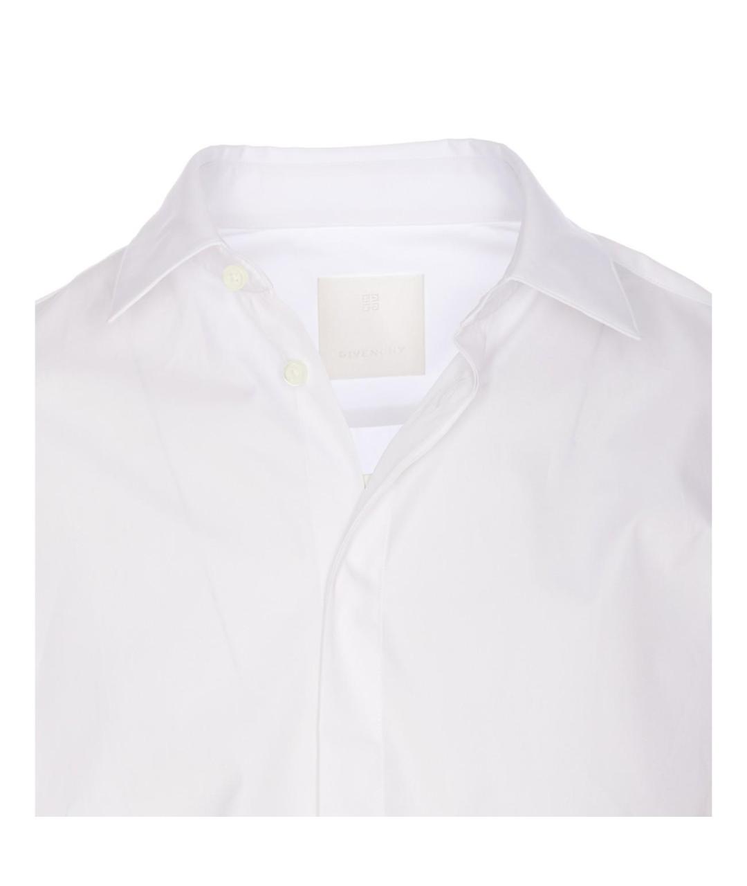 GIVENCHY Белая хлопковая кэжуал рубашка, фото 2