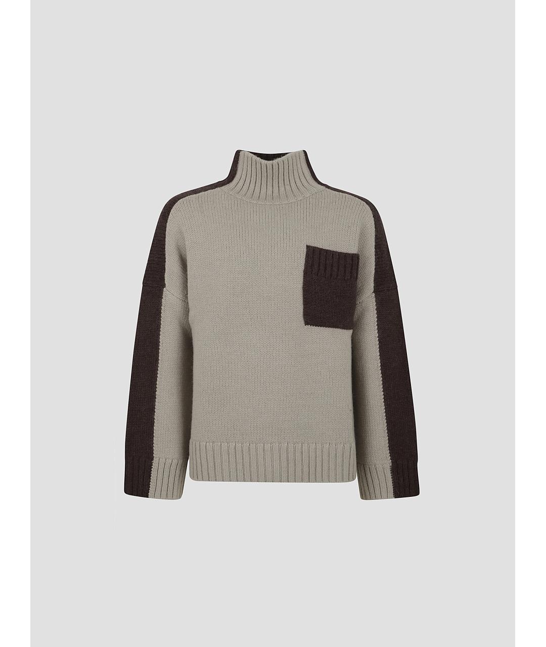 J.W.ANDERSON Коричневый шерстяной джемпер / свитер, фото 4