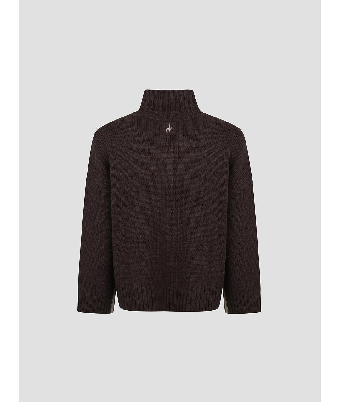 J.W.ANDERSON Коричневый шерстяной джемпер / свитер, фото 2