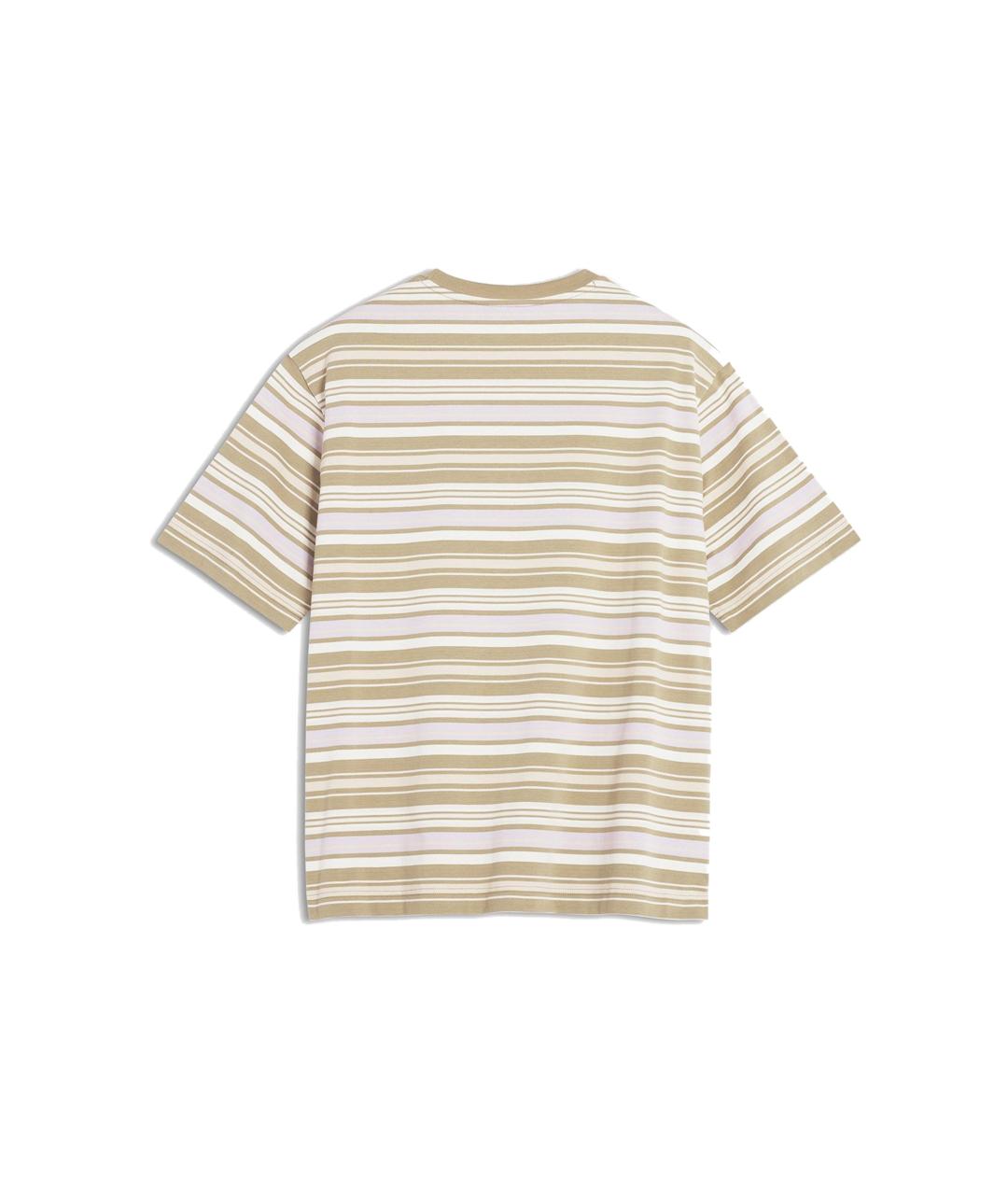 MAISON KITSUNE Бежевая хлопковая футболка, фото 2