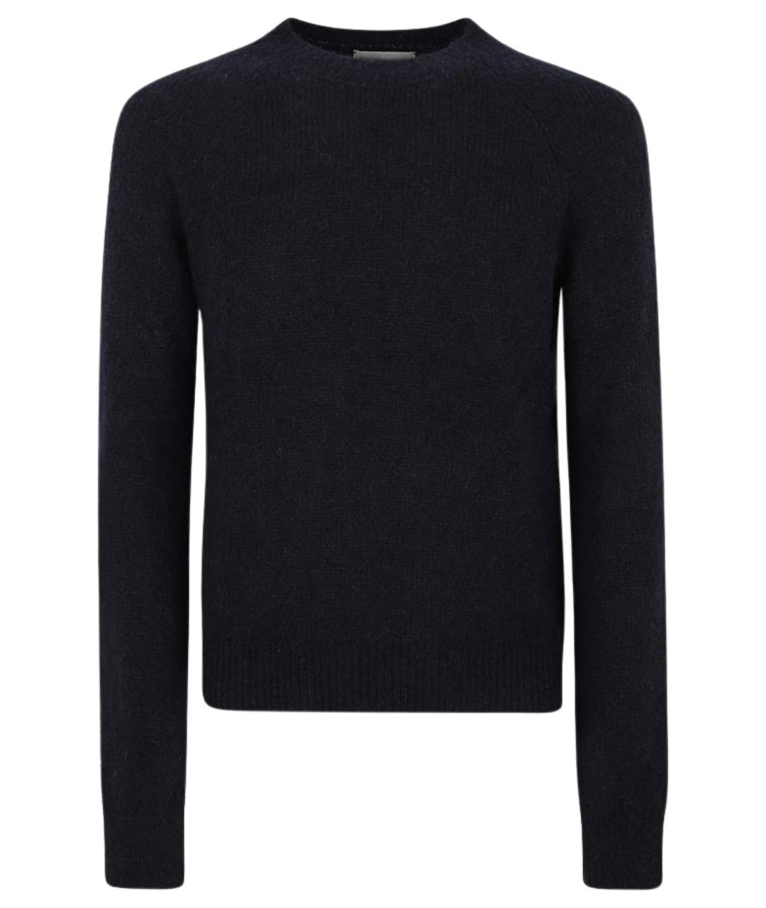 DRIES VAN NOTEN Темно-синий шерстяной джемпер / свитер, фото 1