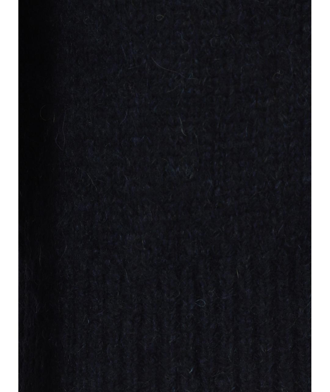 DRIES VAN NOTEN Темно-синий шерстяной джемпер / свитер, фото 3