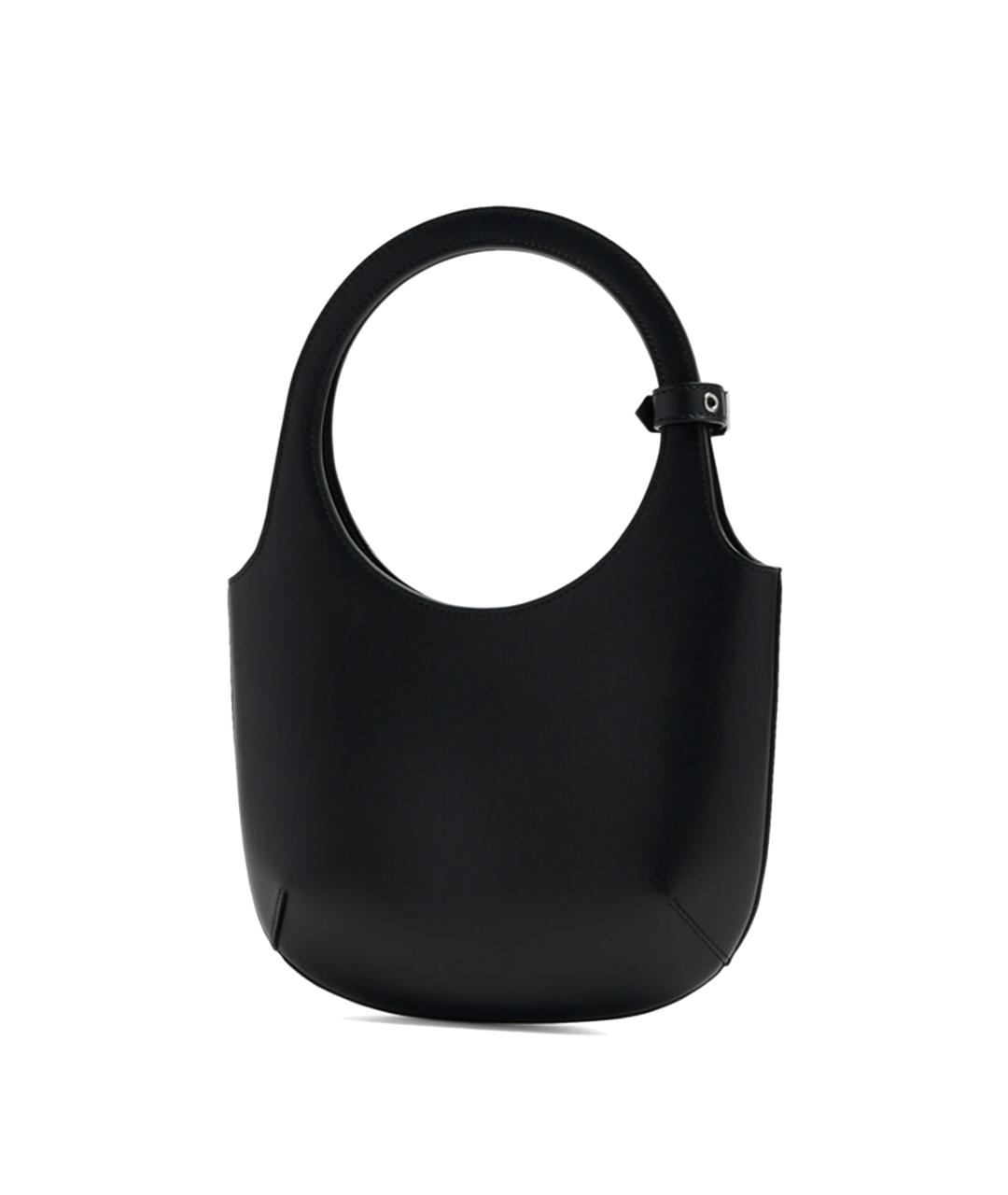 COURREGES Черная кожаная сумка тоут, фото 2