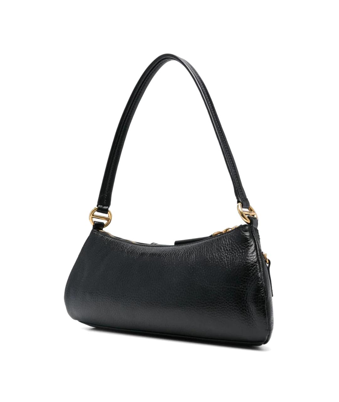 CHLOE Черная кожаная сумка через плечо, фото 2