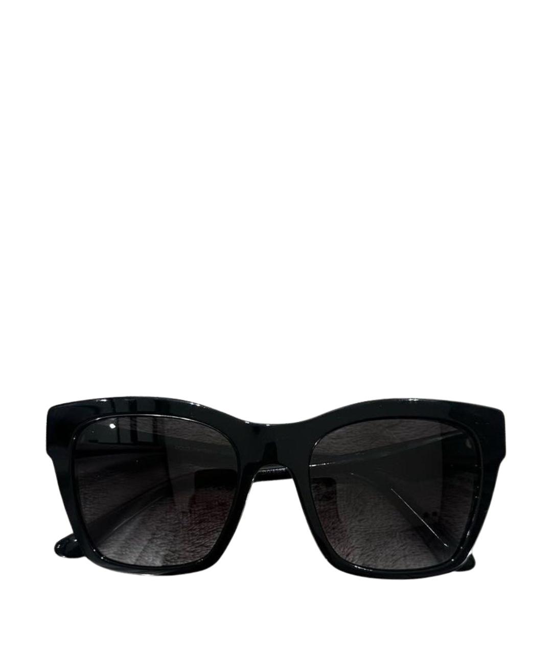 DOLCE&GABBANA Черные пластиковые солнцезащитные очки, фото 1