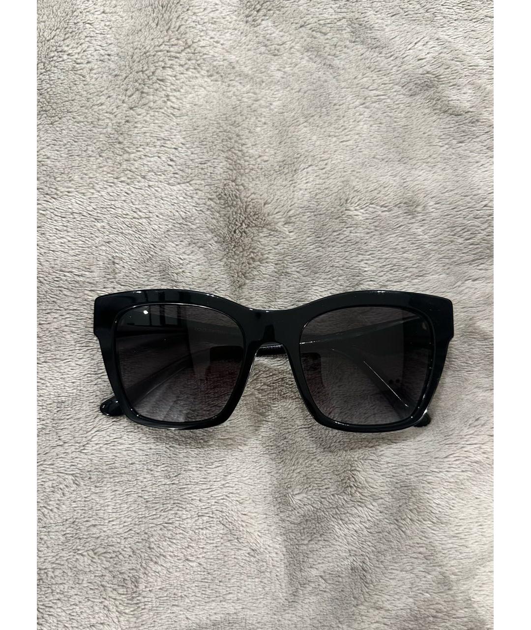 DOLCE&GABBANA Черные пластиковые солнцезащитные очки, фото 5