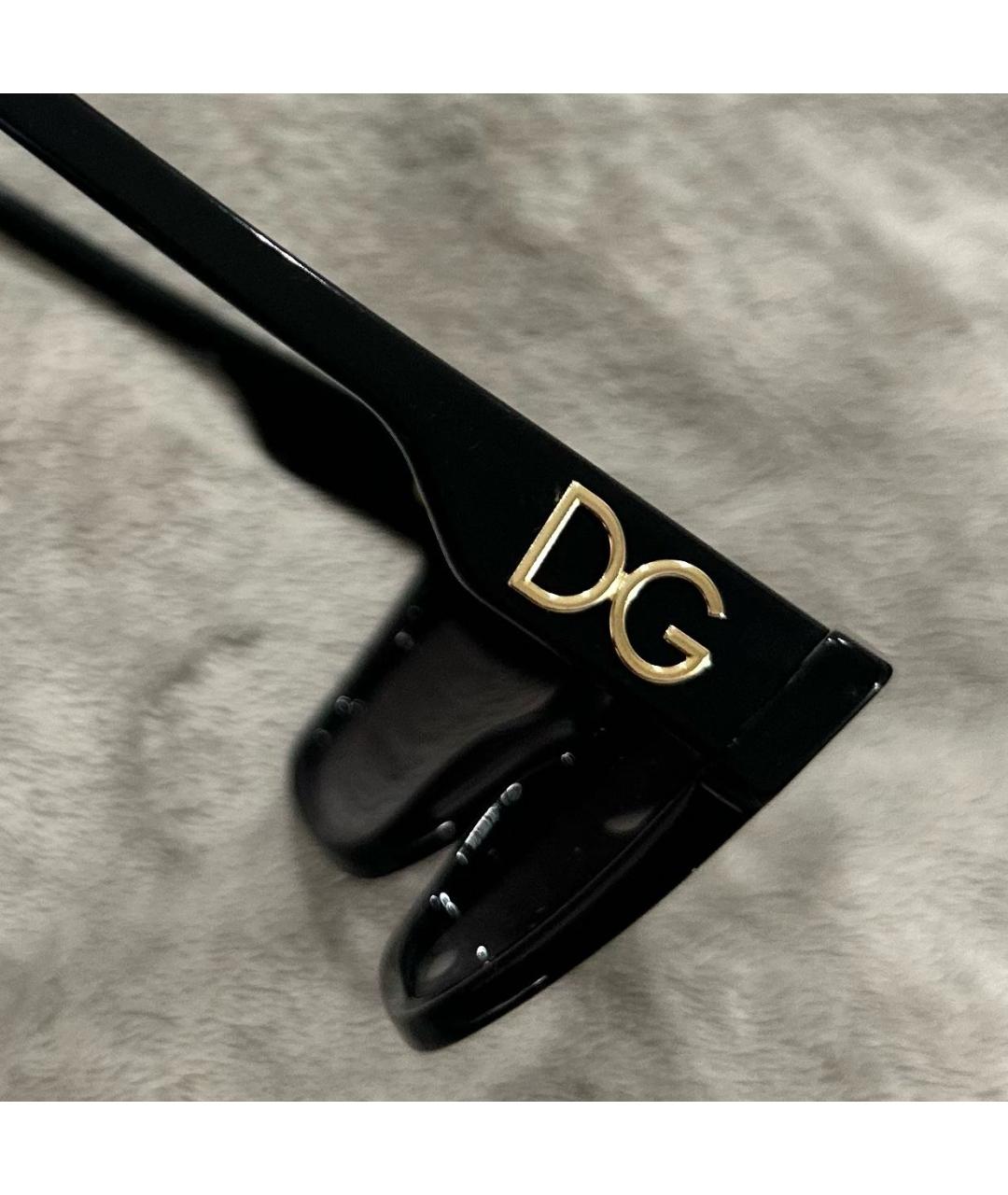 DOLCE&GABBANA Черные пластиковые солнцезащитные очки, фото 3