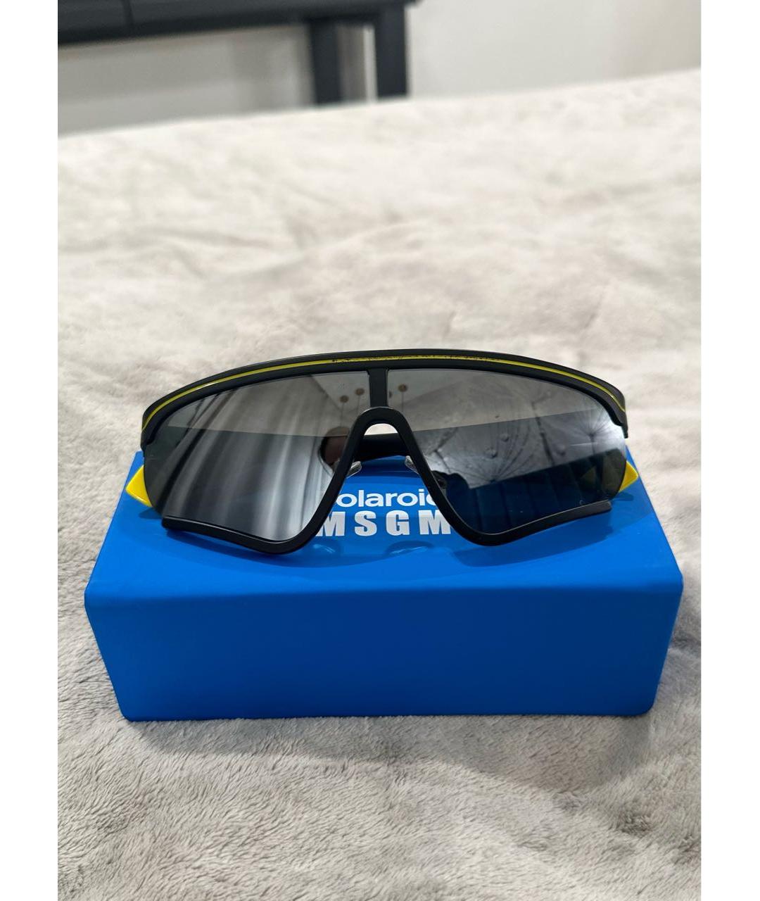 MSGM Черные пластиковые солнцезащитные очки, фото 4