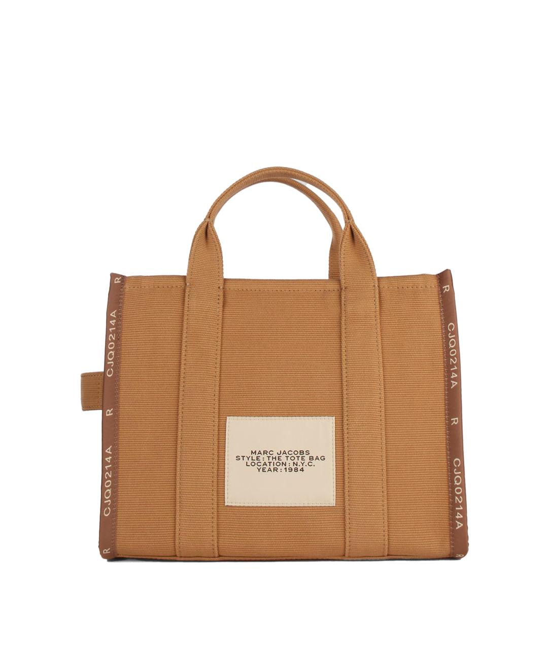 MARC JACOBS Коричневая тканевая сумка тоут, фото 2