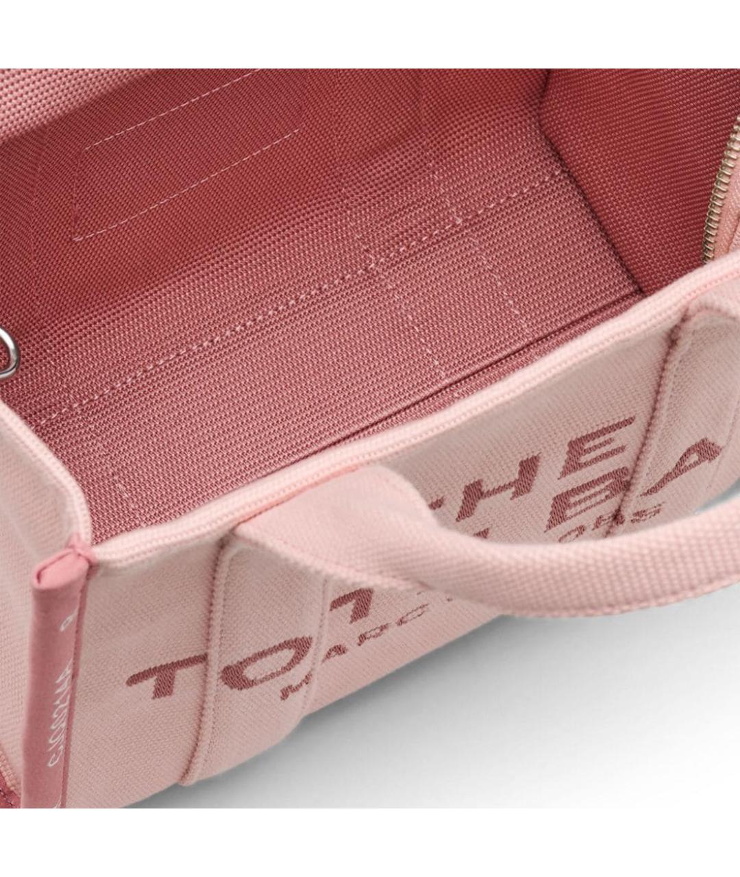 MARC JACOBS Розовая тканевая сумка тоут, фото 4