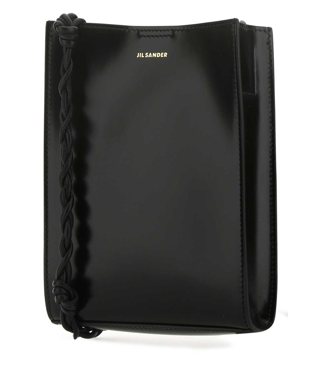JIL SANDER Черная кожаная сумка через плечо, фото 2