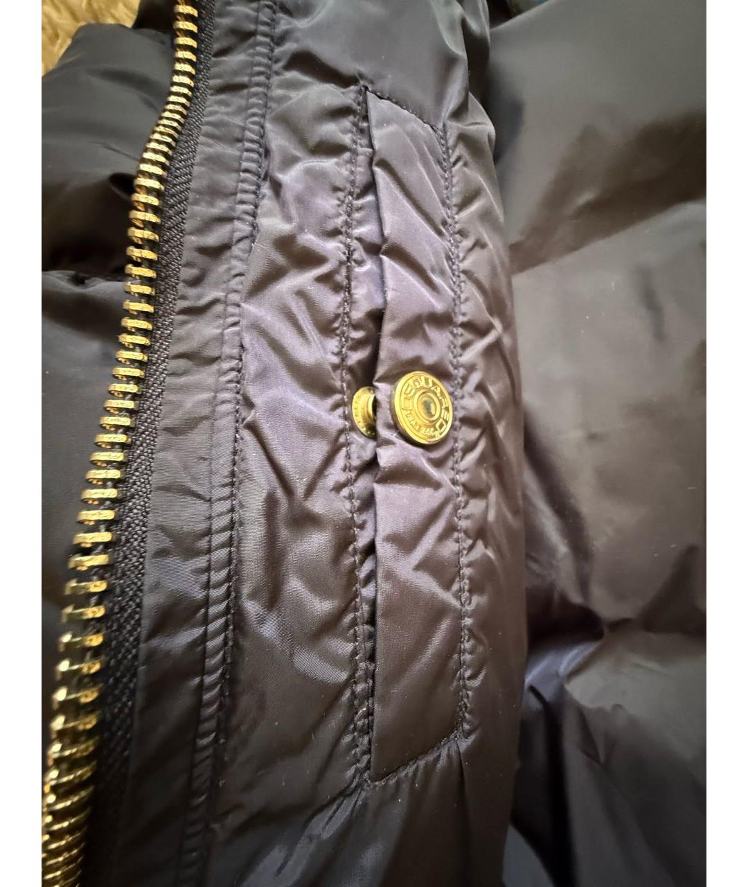 DSQUARED2 Темно-синий полиамидовый пуховик, фото 8