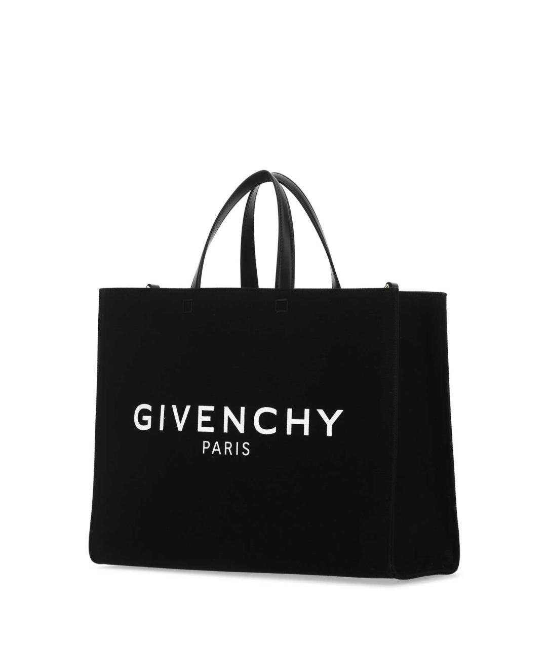 GIVENCHY Черная хлопковая сумка тоут, фото 2