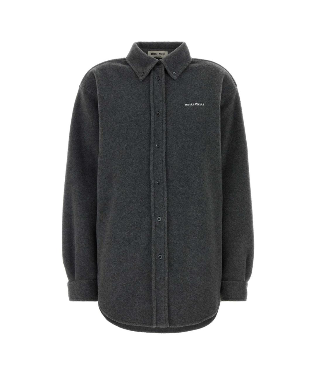 MIU MIU Серая полиэстеровая куртка, фото 1