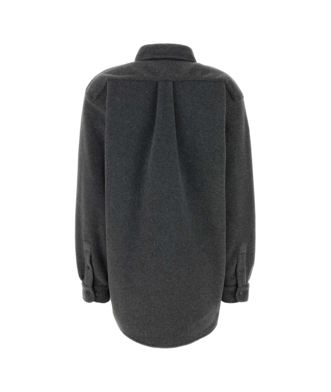 MIU MIU Серая полиэстеровая куртка, фото 2