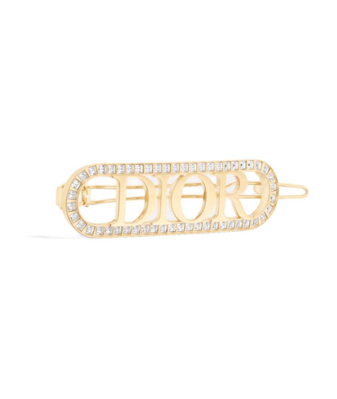 CHRISTIAN DIOR Золотая заколка, фото 1