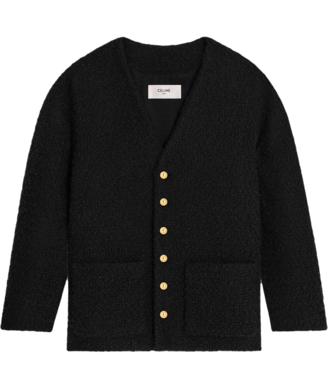 CELINE Черный кашемировый джемпер / свитер, фото 1