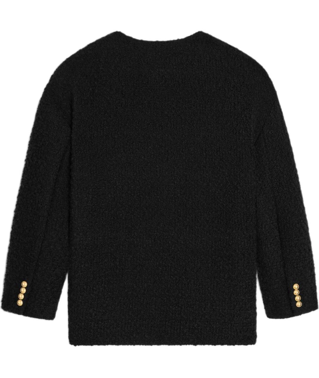 CELINE Черный кашемировый джемпер / свитер, фото 2