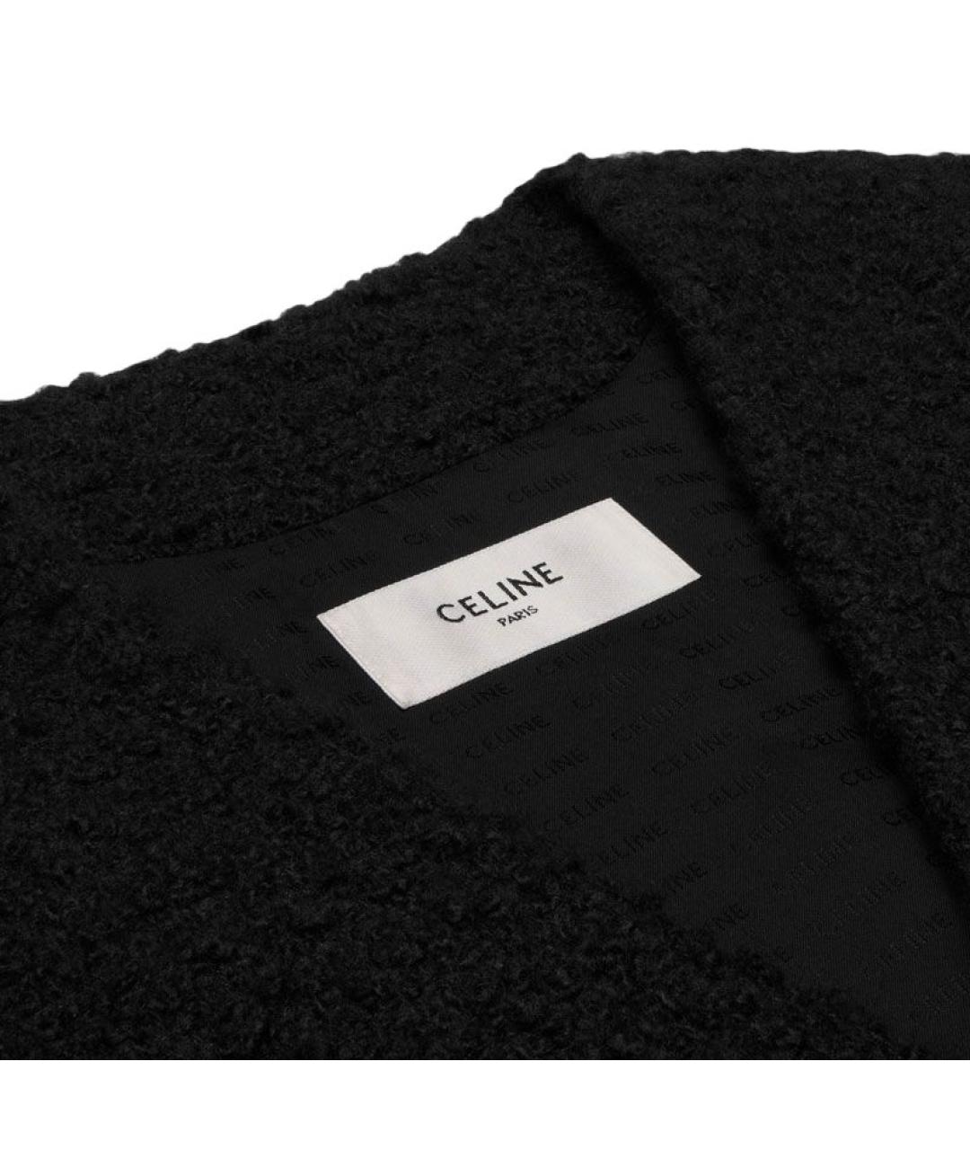CELINE Черный кашемировый джемпер / свитер, фото 3