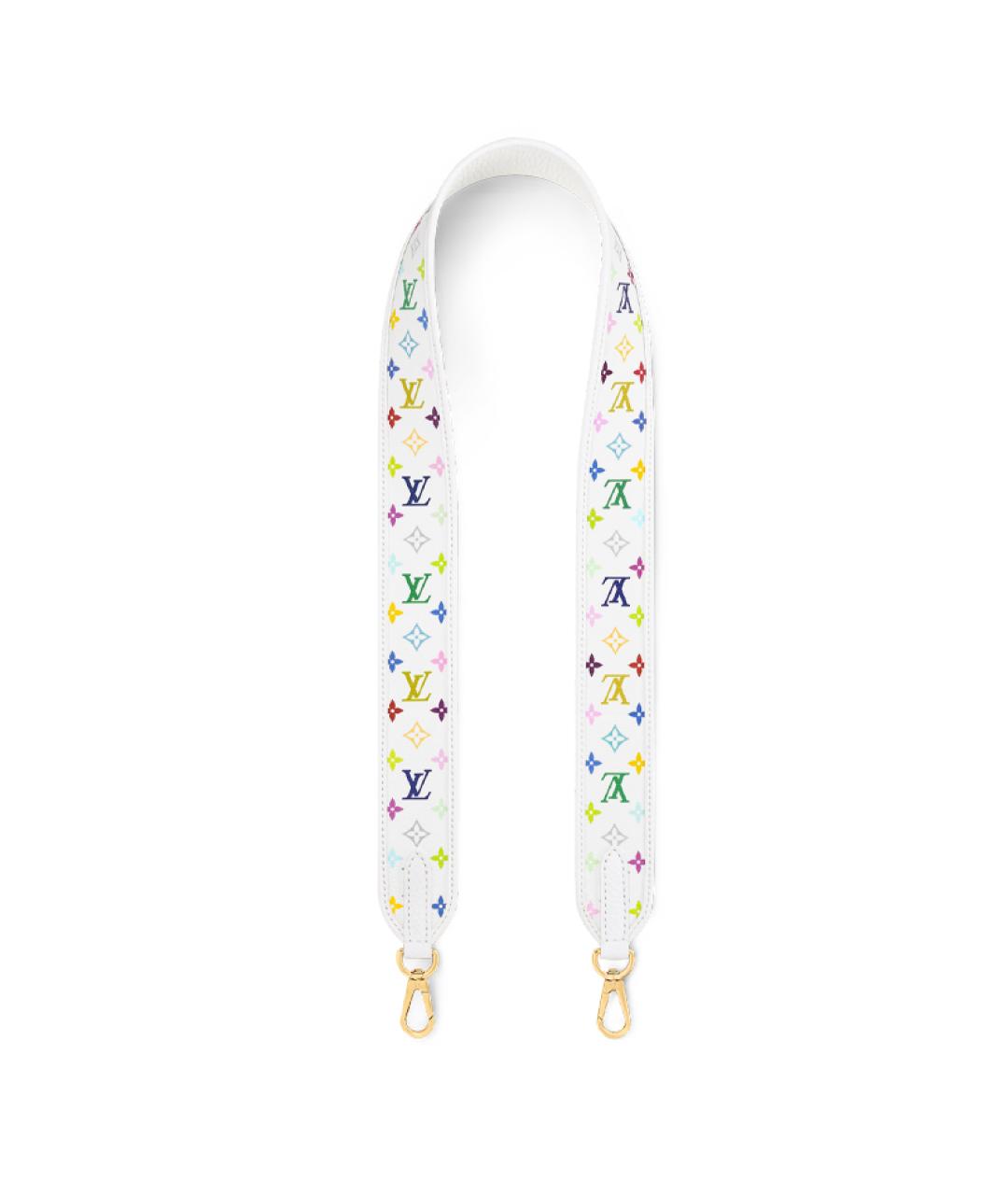 LOUIS VUITTON Белая кожаная сумка через плечо, фото 5