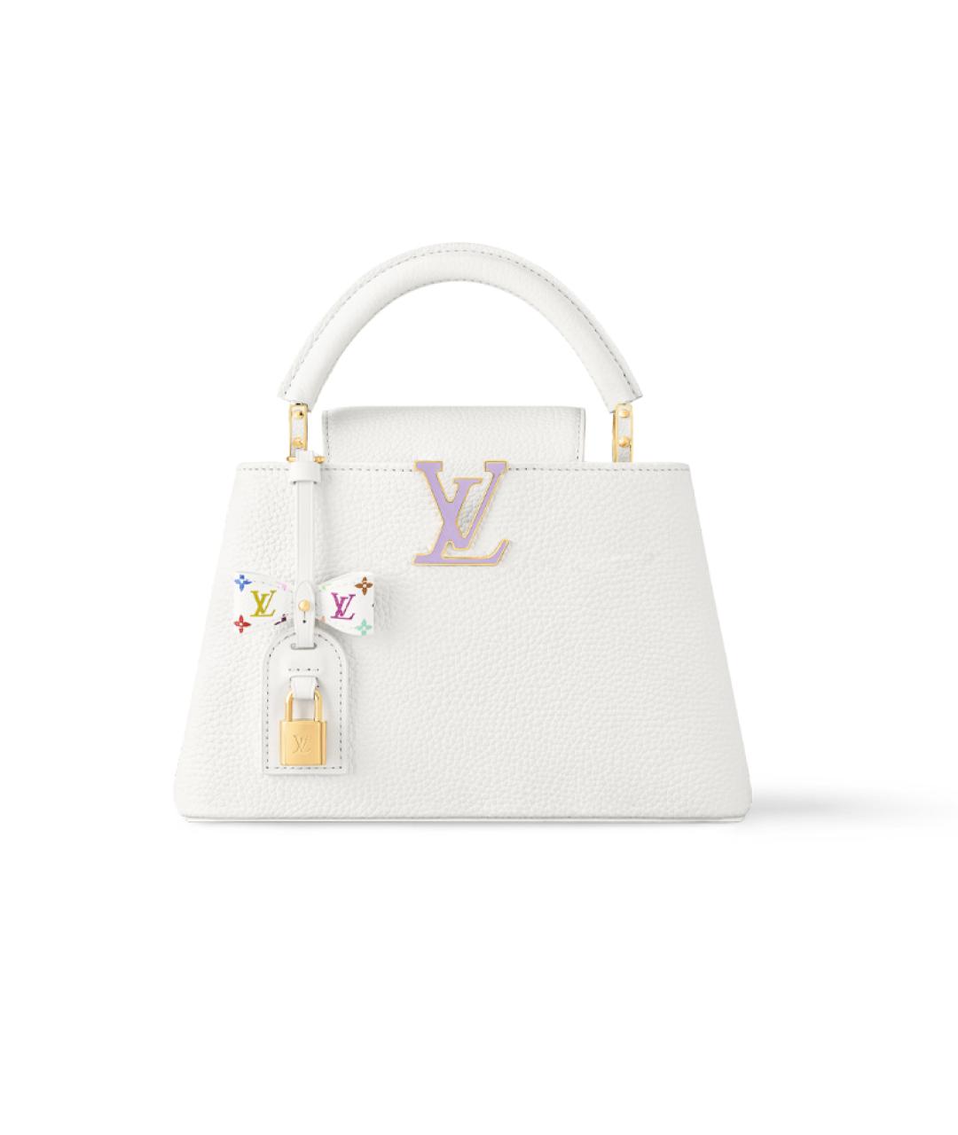 LOUIS VUITTON Белая кожаная сумка через плечо, фото 1