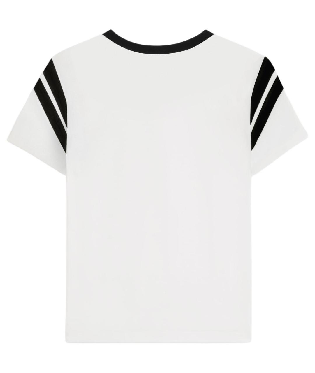 CELINE Белая хлопковая футболка, фото 2