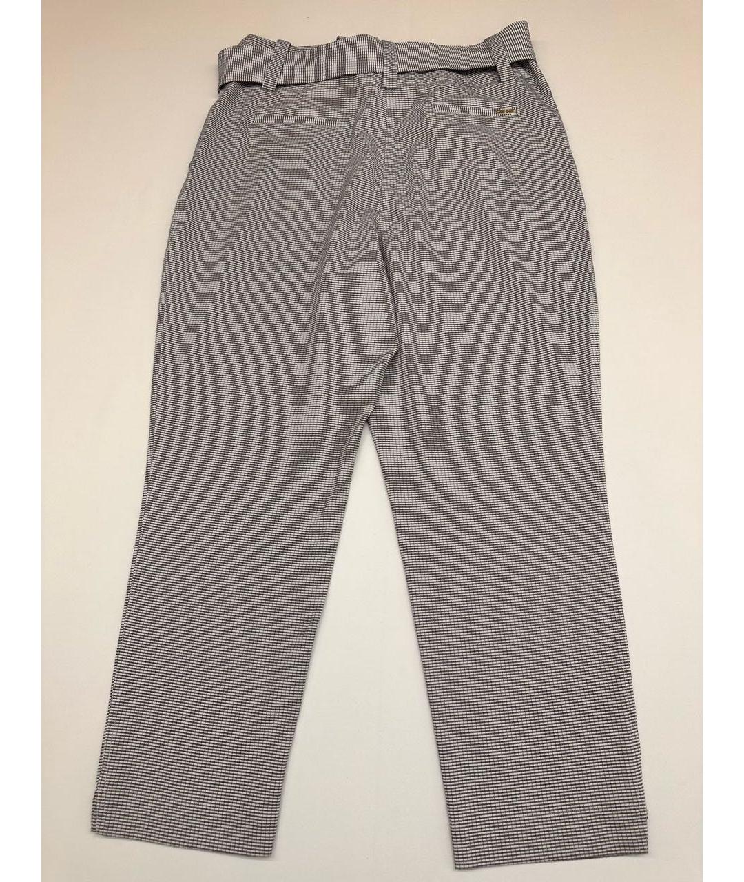 CALVIN KLEIN Серые вискозные прямые брюки, фото 2