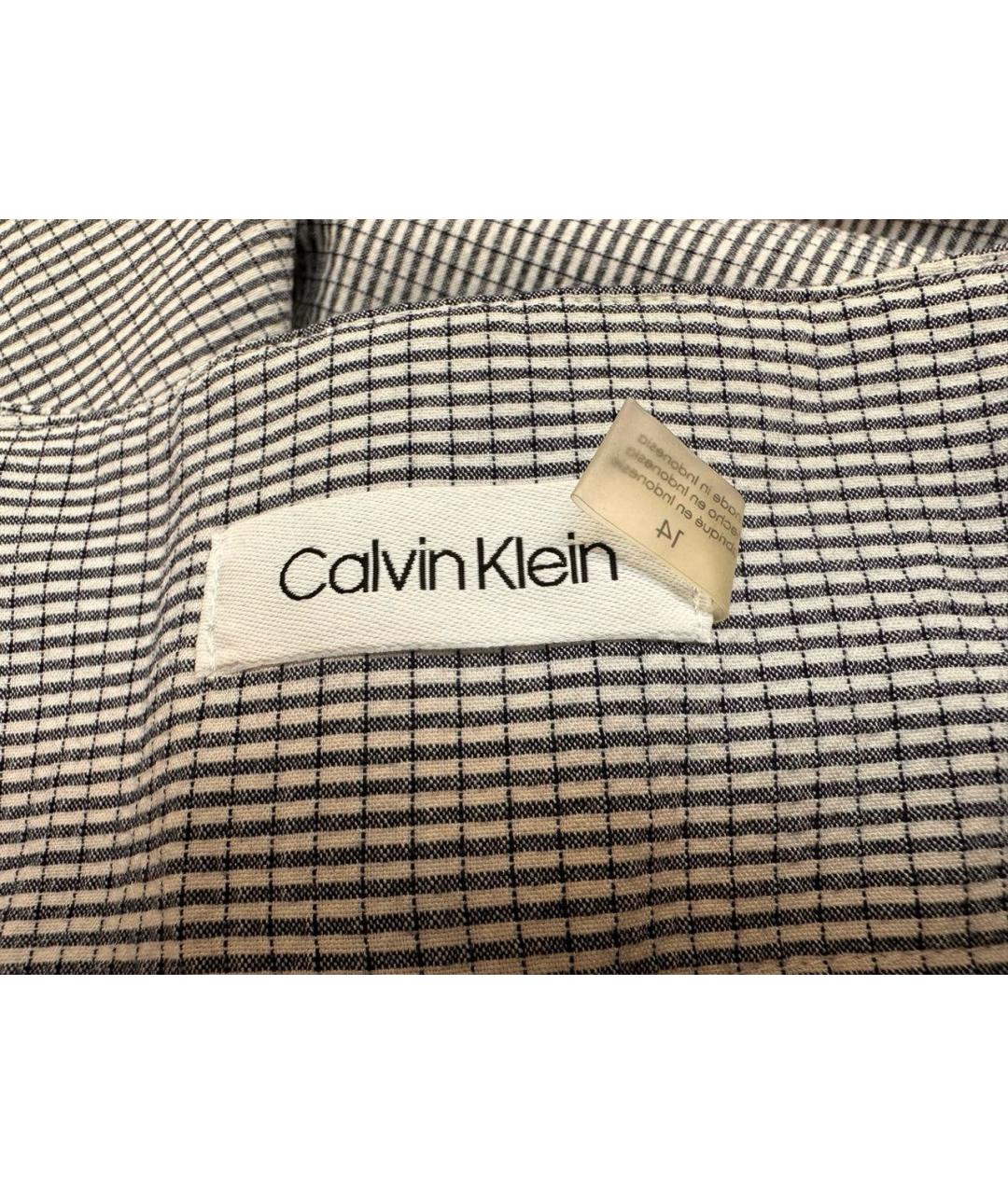 CALVIN KLEIN Серые вискозные прямые брюки, фото 7