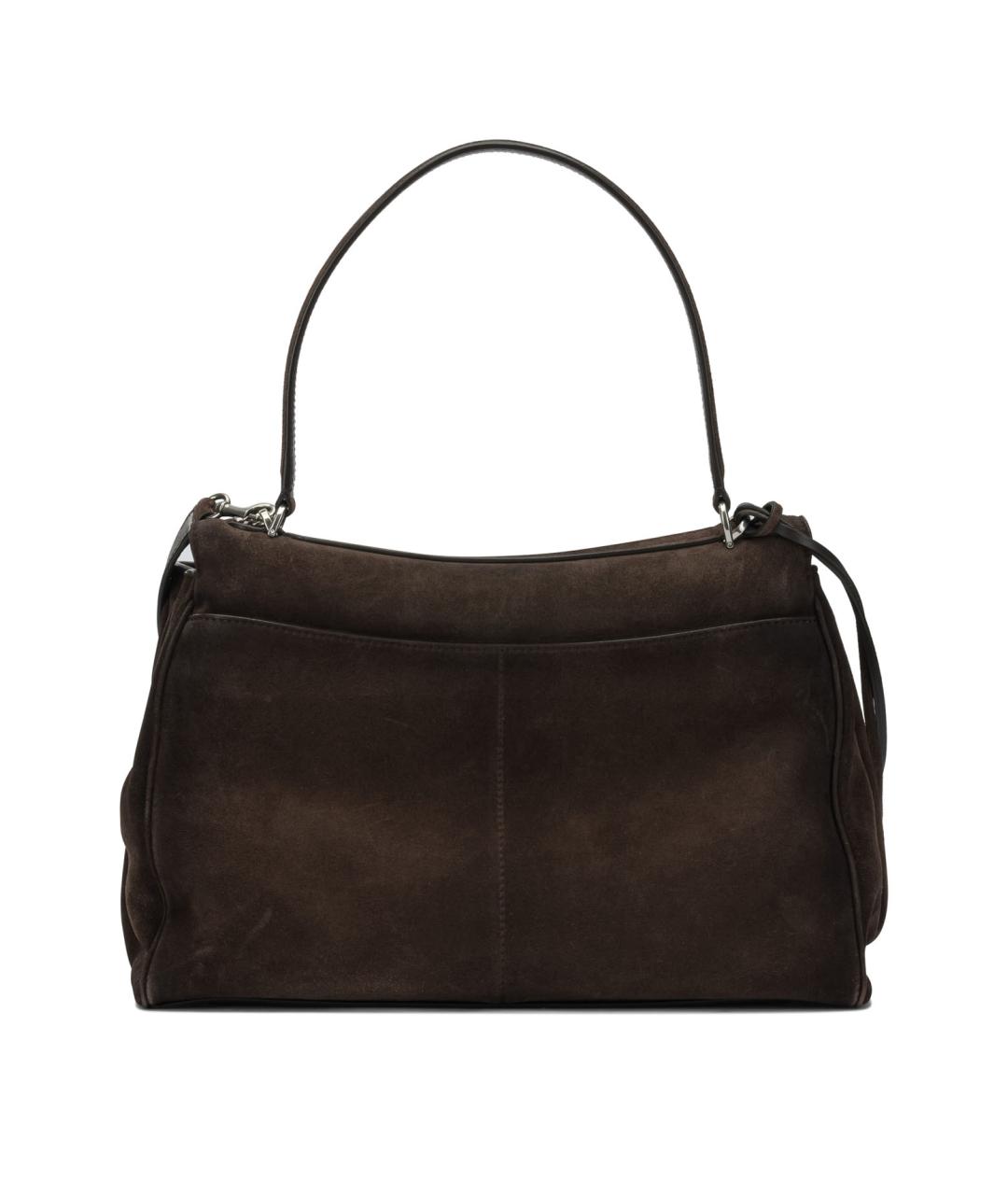 BALENCIAGA Коричневая замшевая сумка через плечо, фото 3