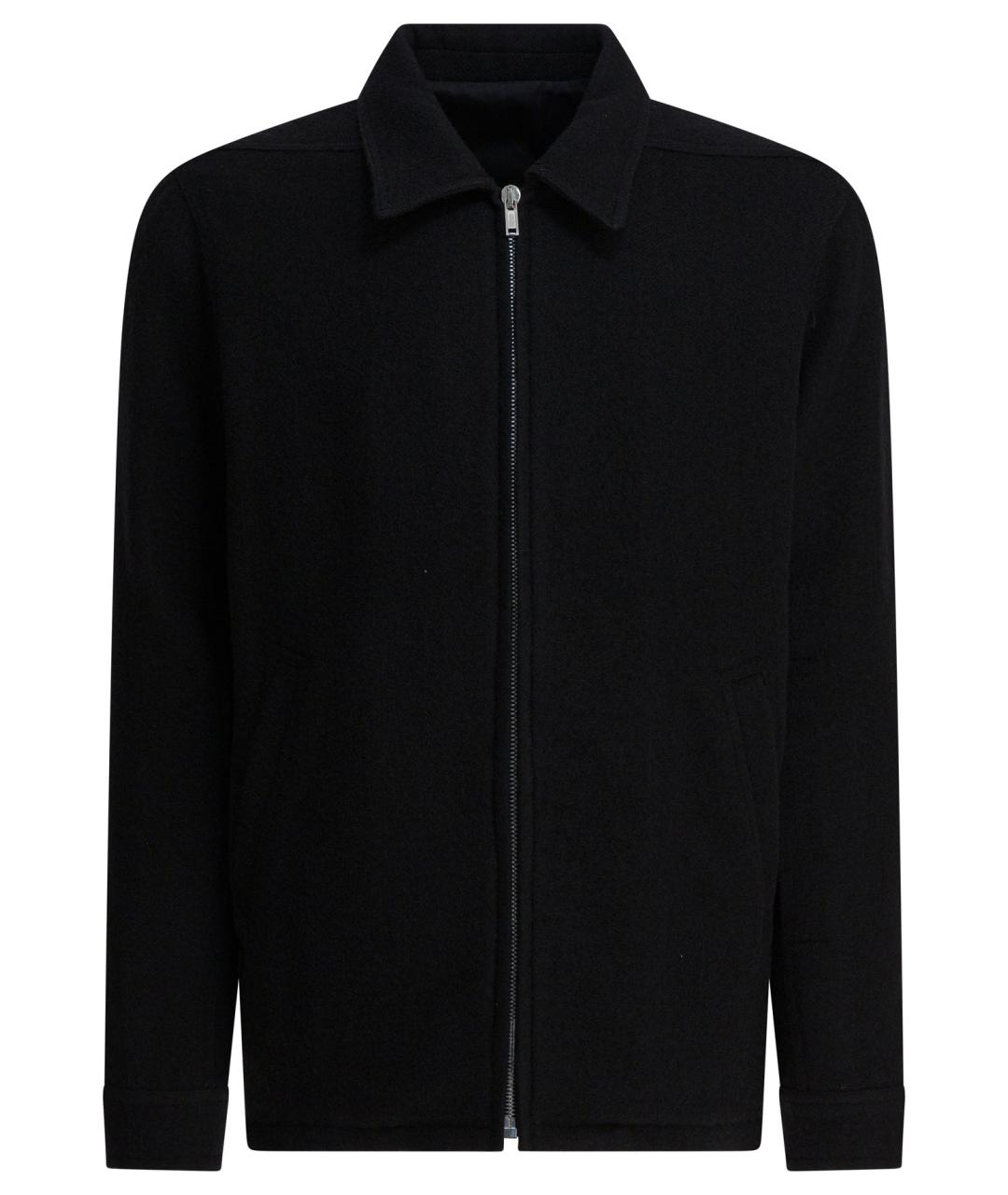 RICK OWENS Черная шерстяная куртка, фото 1