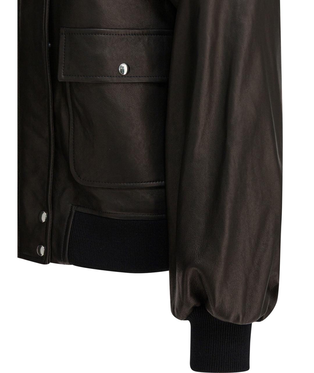 KHAITE Коричневая кожаная куртка, фото 4