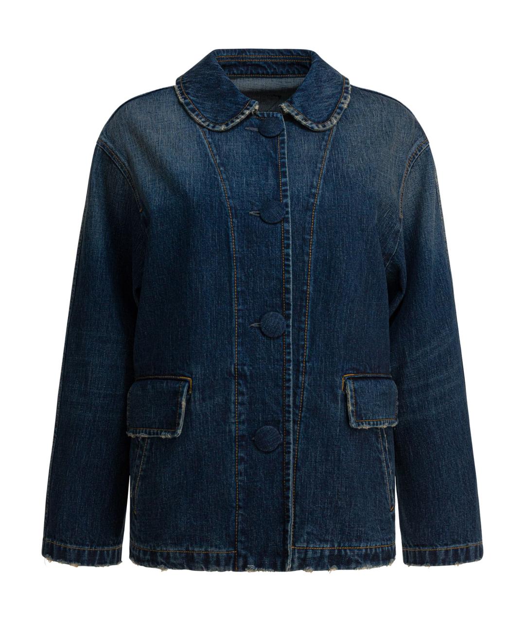 PRADA Синяя деним куртка, фото 1