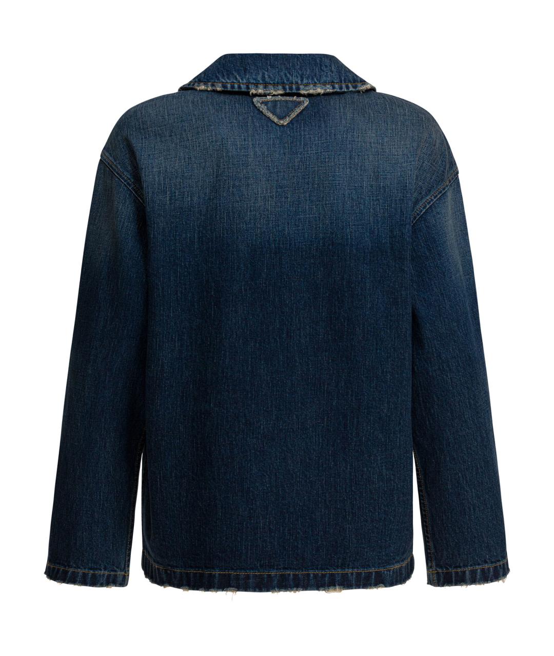 PRADA Синяя деним куртка, фото 2