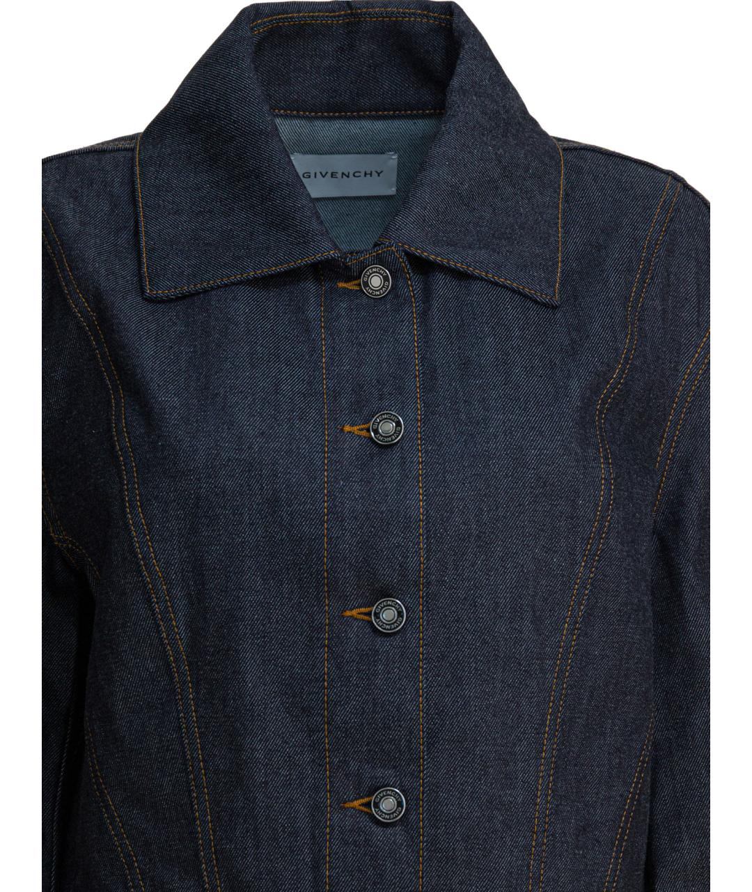 GIVENCHY Синяя хлопковая куртка, фото 3