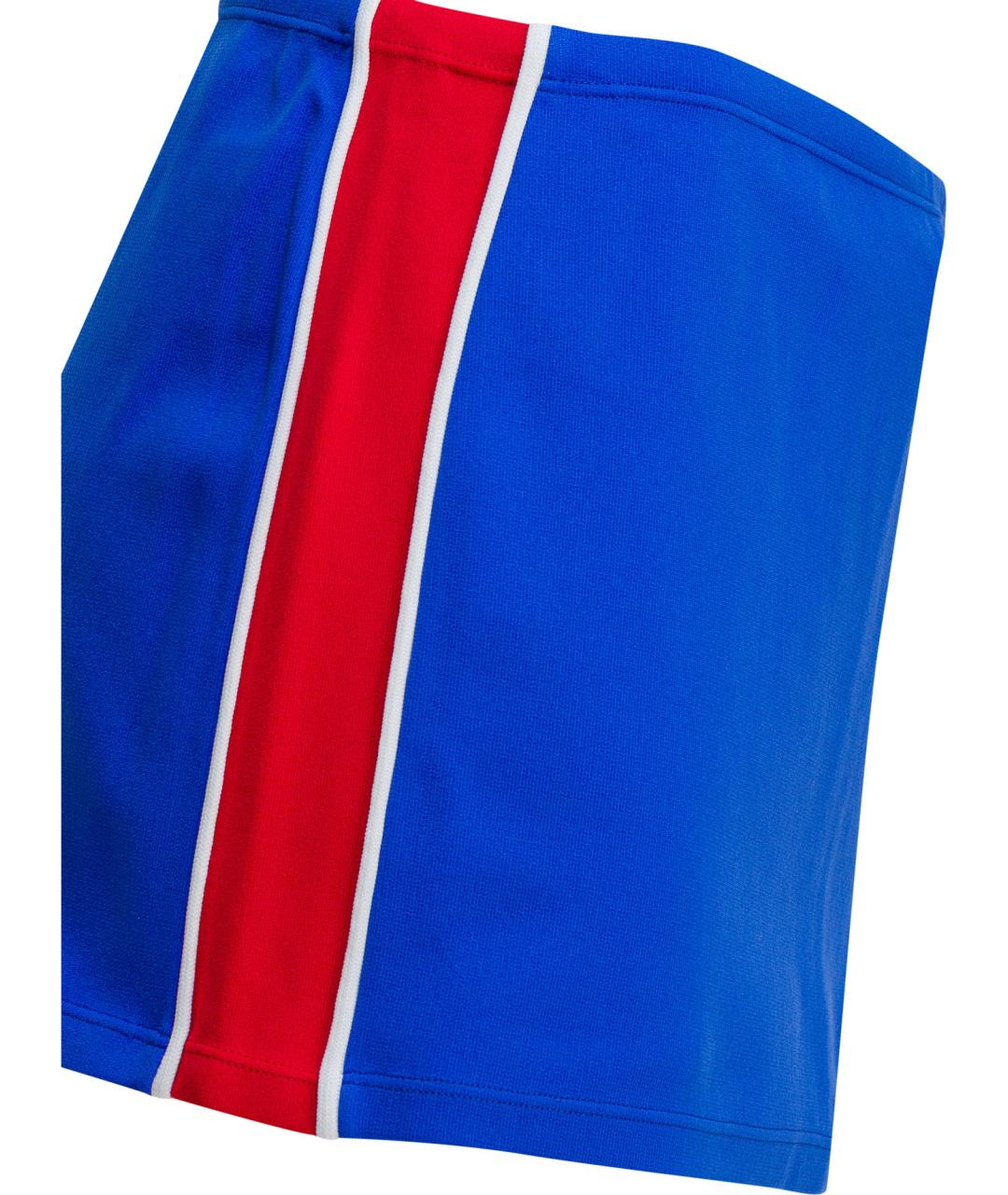 MIU MIU Синяя полиамидовая юбка мини, фото 4