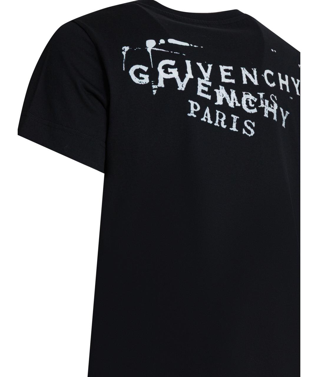 GIVENCHY Черная хлопковая футболка, фото 4