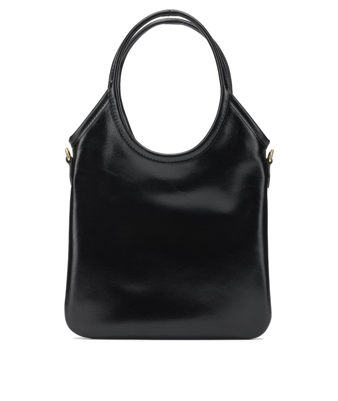 MIU MIU Черная кожаная сумка через плечо, фото 3