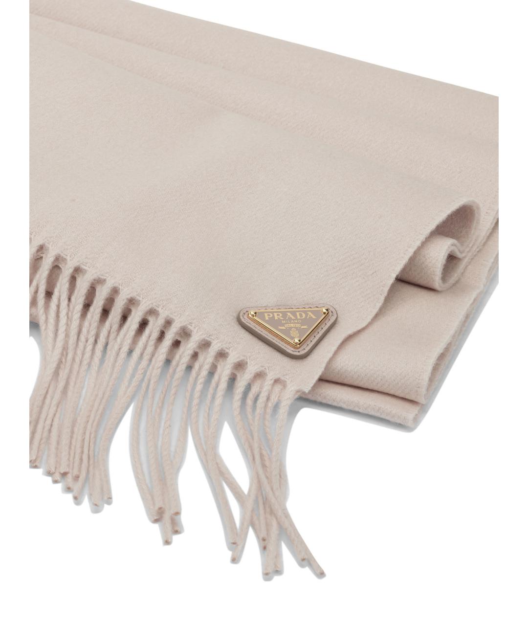 PRADA Розовый шелковый шарф, фото 2