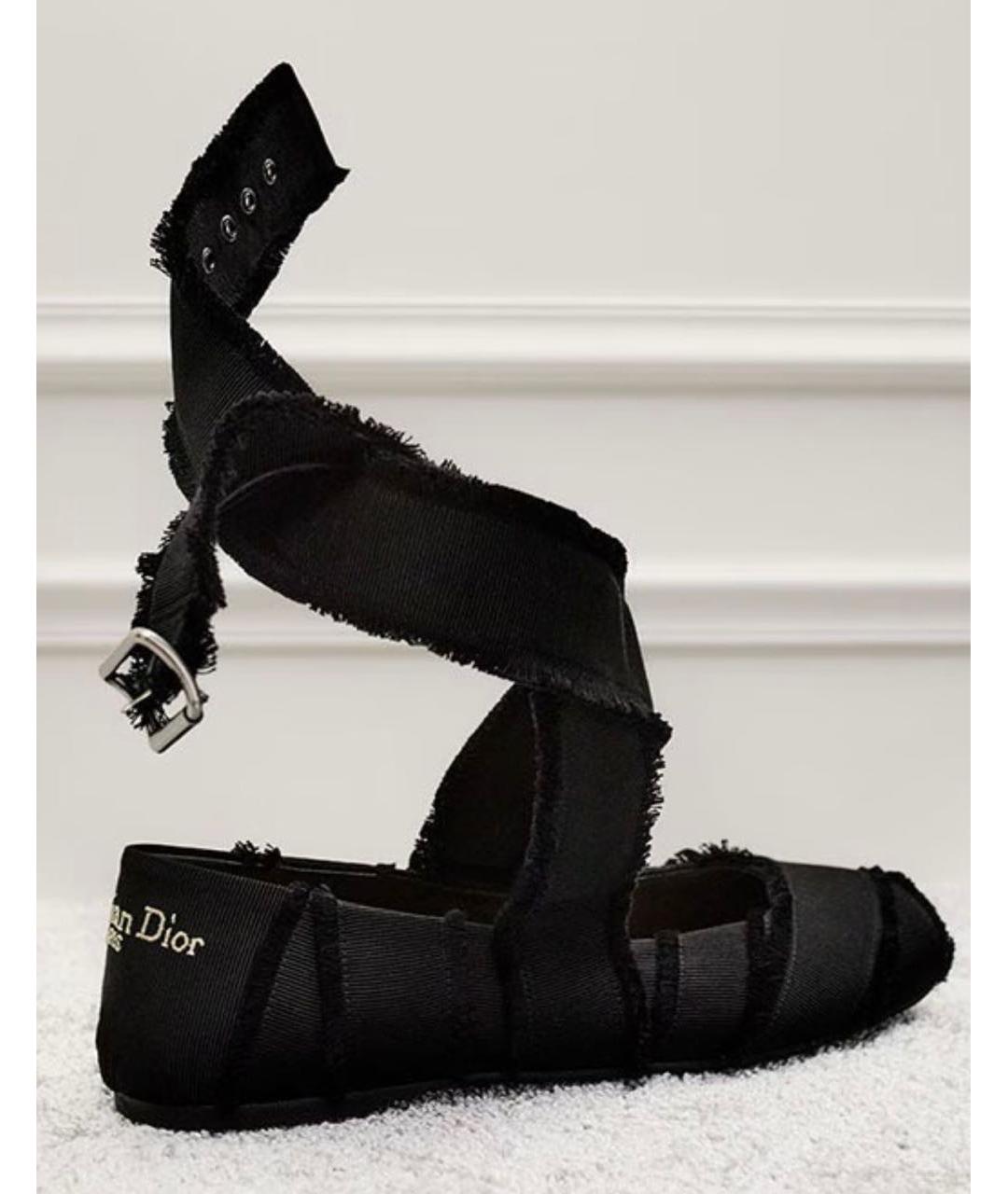 CHRISTIAN DIOR Черные балетки, фото 3