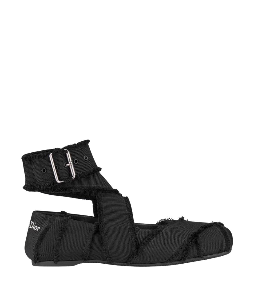 CHRISTIAN DIOR Черные балетки, фото 1