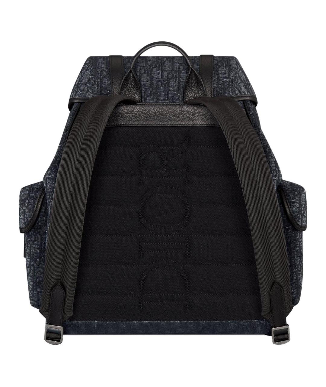 CHRISTIAN DIOR Черный хлопковый рюкзак, фото 3