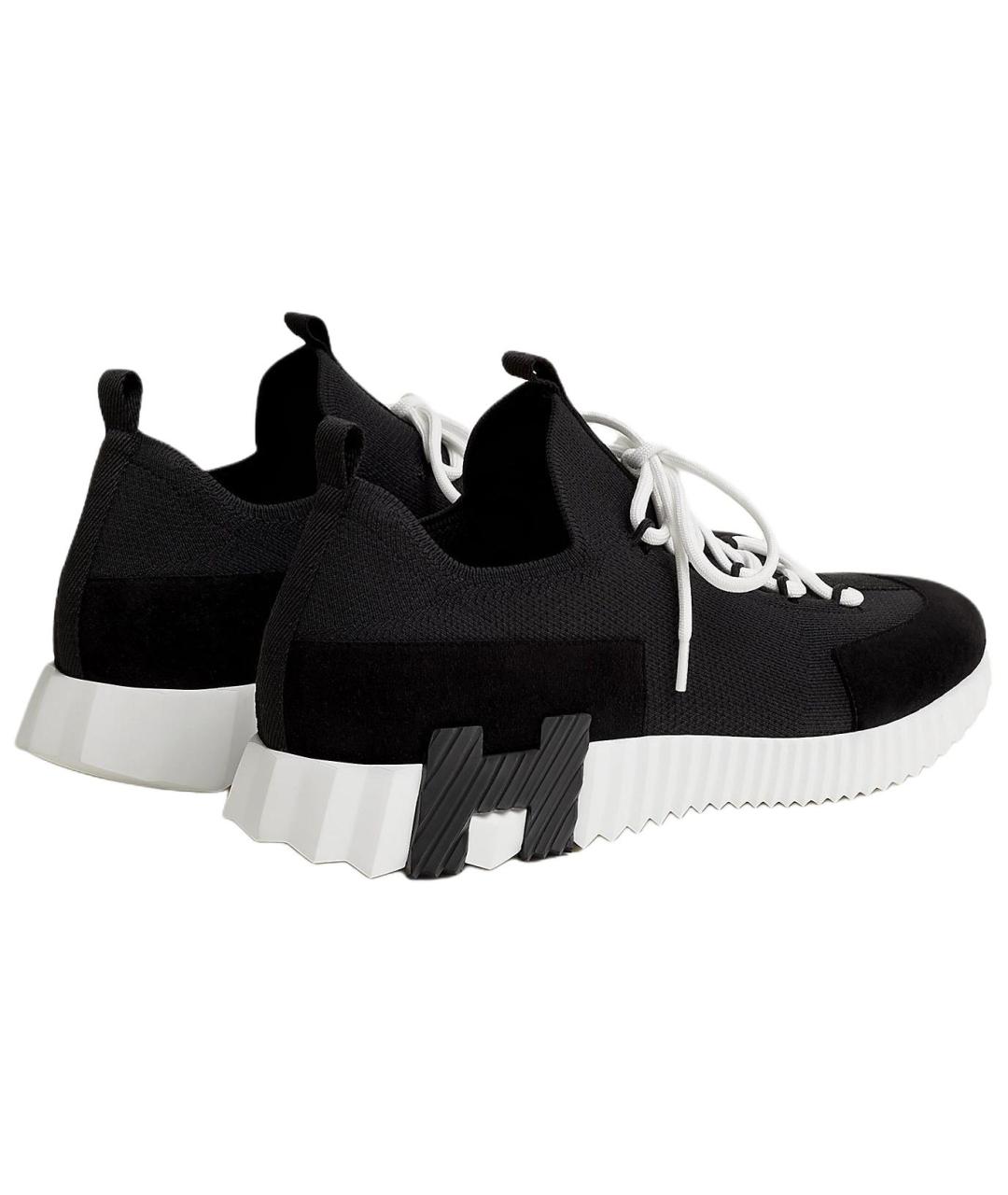 HERMES Черные низкие кроссовки / кеды, фото 3