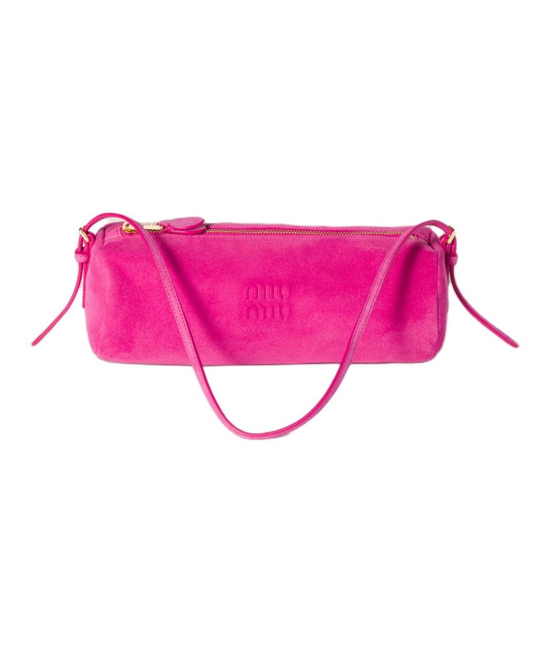 MIU MIU Фуксия замшевая сумка через плечо, фото 1