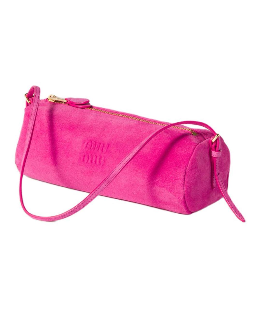 MIU MIU Фуксия замшевая сумка через плечо, фото 2