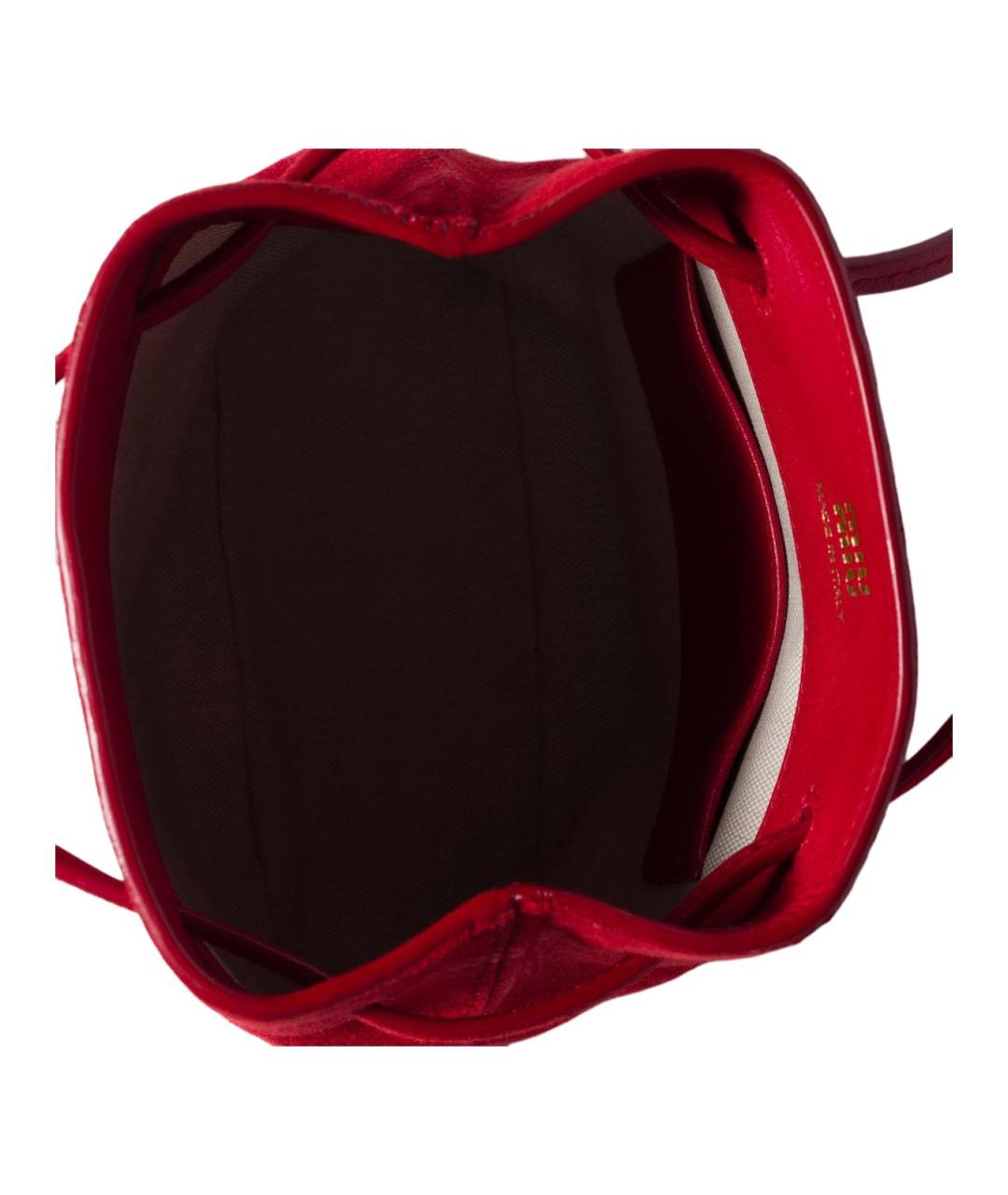 MIU MIU Красная замшевая сумка через плечо, фото 4